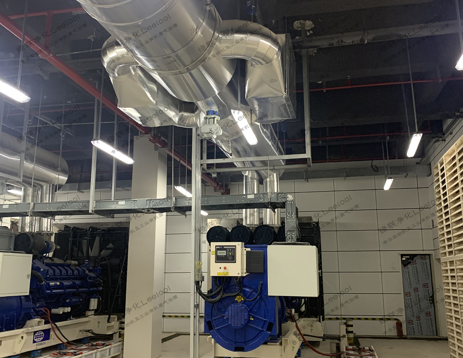 柴油發電機雙聯箱體黑煙凈化器