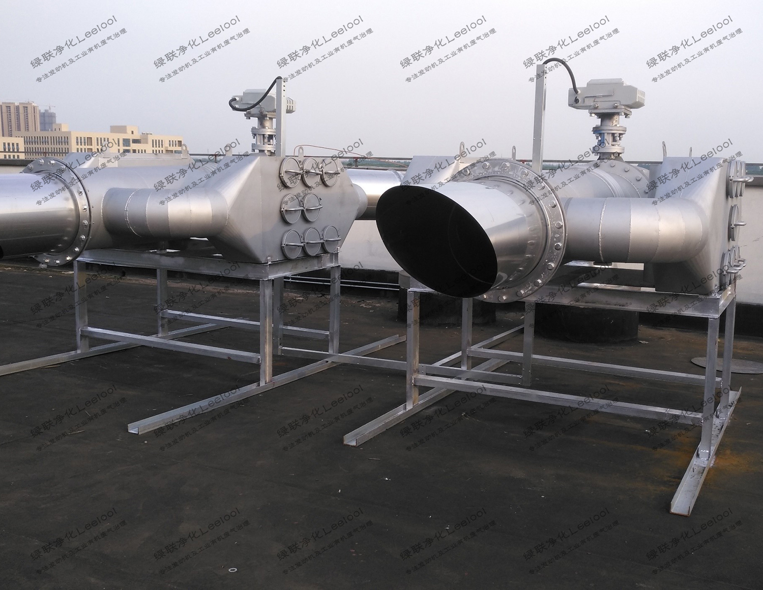 辦公大樓備用柴油發電機干式尾氣凈化器