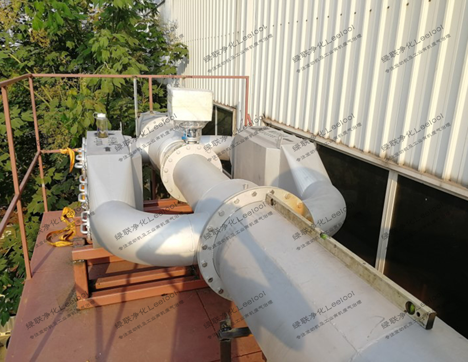 實驗室測試臺架用柴油發電機組尾氣黑煙凈化器