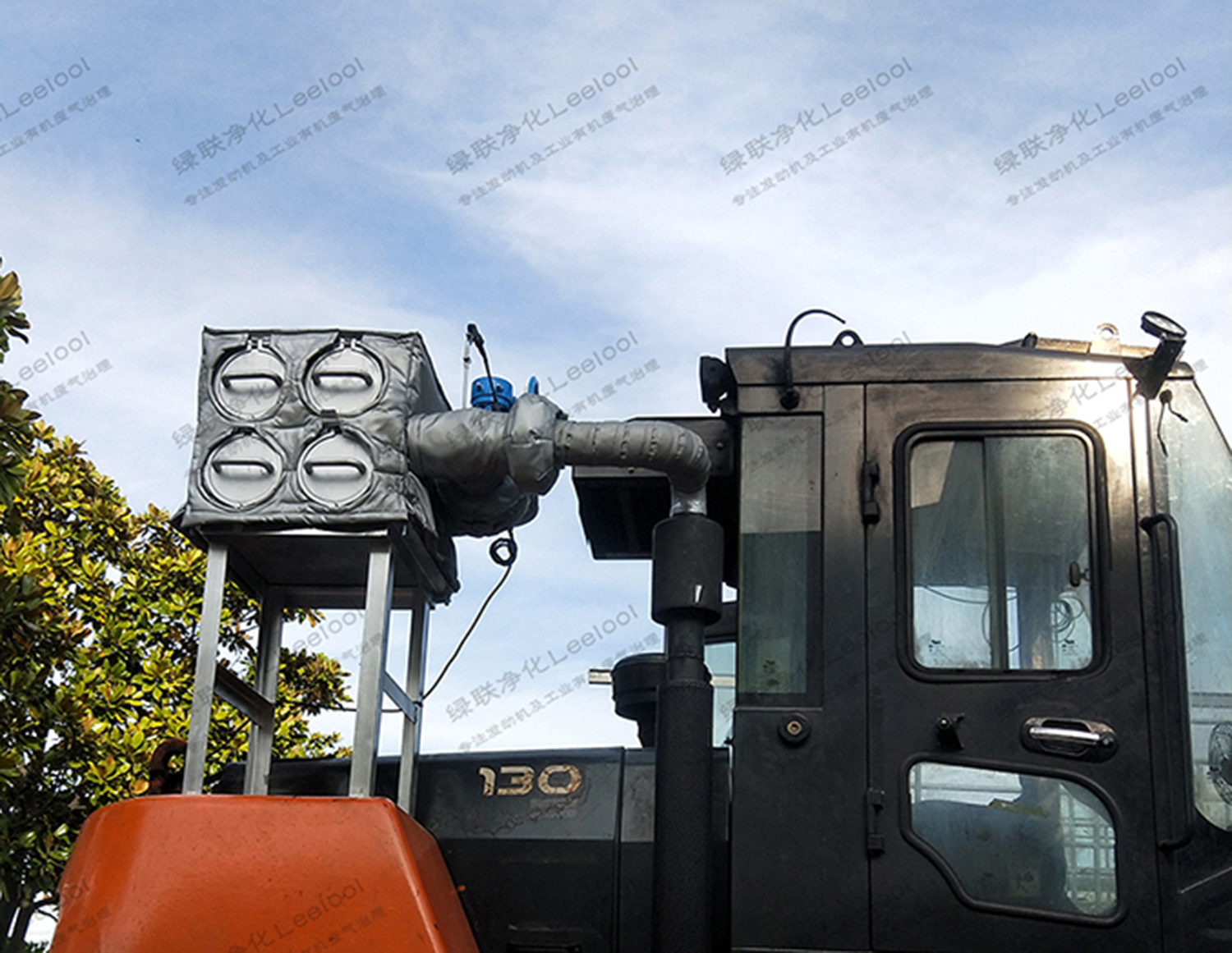 工程機械柴油車黑煙治理 帶耐高溫防護套防燙傷