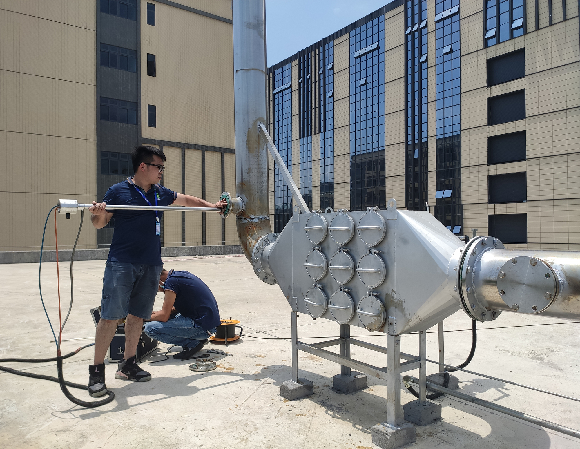 DORMAN500kW發動機干式黑煙凈化器