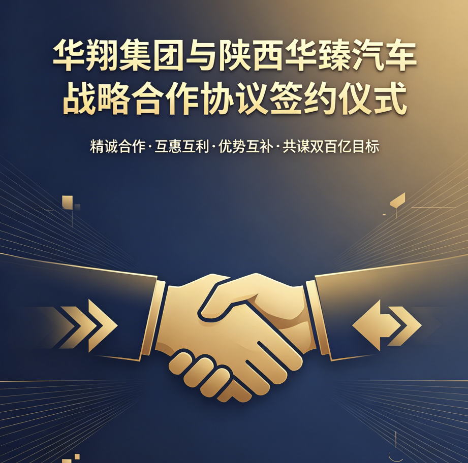 華翔集團(tuán)與陜西華臻汽車(chē)戰(zhàn)略合作正式啟航